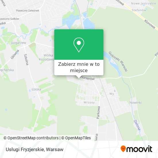 Mapa Usługi Fryzjerskie