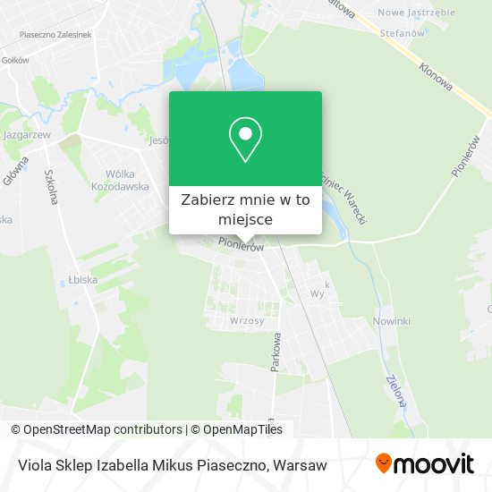 Mapa Viola Sklep Izabella Mikus Piaseczno