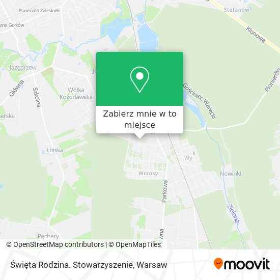 Mapa Święta Rodzina. Stowarzyszenie