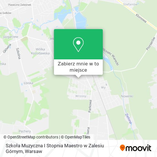 Mapa Szkoła Muzyczna I Stopnia Maestro w Zalesiu Górnym