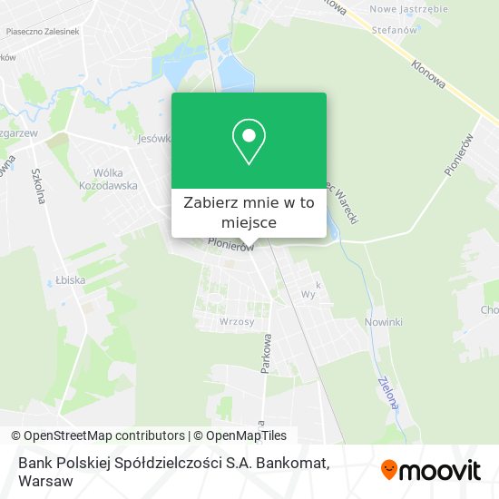 Mapa Bank Polskiej Spółdzielczości S.A. Bankomat