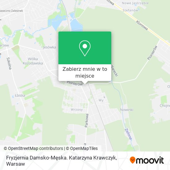 Mapa Fryzjernia Damsko-Męska. Katarzyna Krawczyk