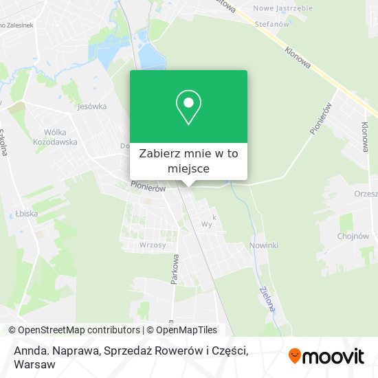 Mapa Annda. Naprawa, Sprzedaż Rowerów i Części