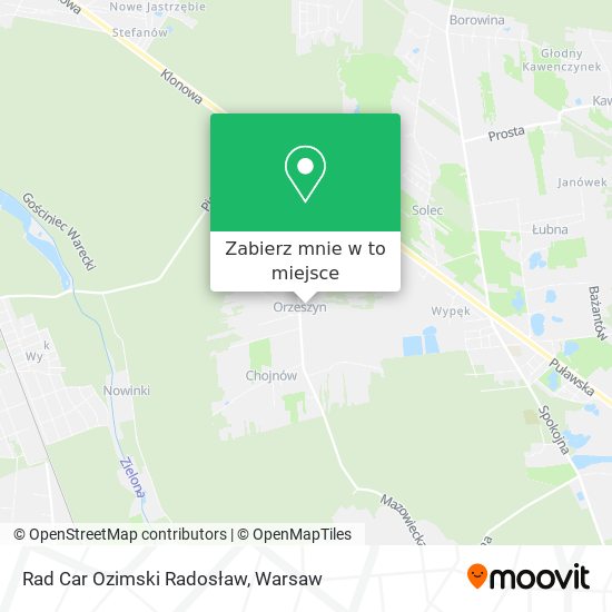 Mapa Rad Car Ozimski Radosław