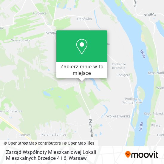 Mapa Zarząd Wspólnoty Mieszkaniowej Lokali Mieszkalnych Brześce 4 i 6