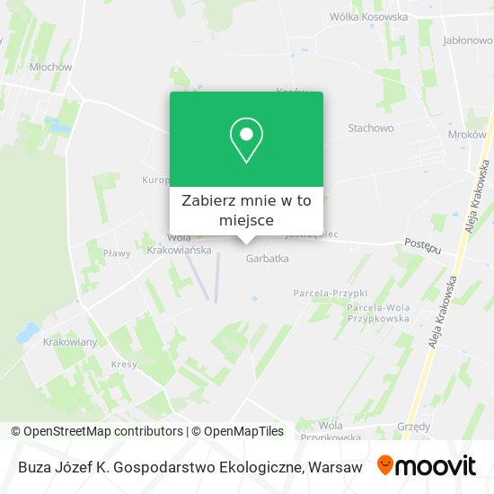 Mapa Buza Józef K. Gospodarstwo Ekologiczne