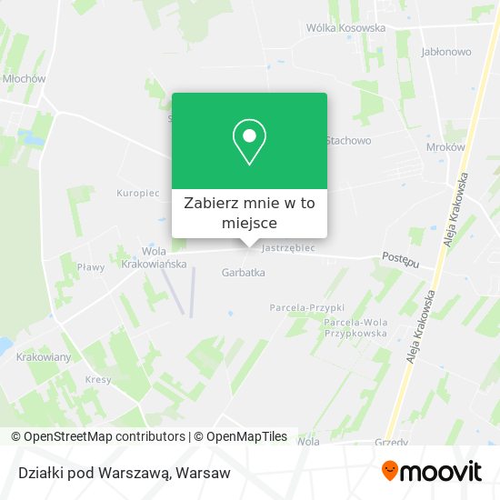 Mapa Działki pod Warszawą