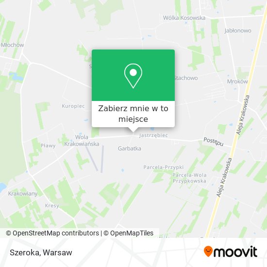 Mapa Szeroka