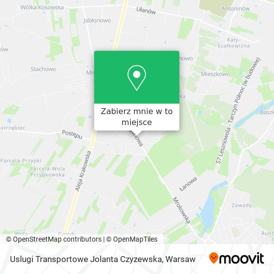 Mapa Uslugi Transportowe Jolanta Czyzewska