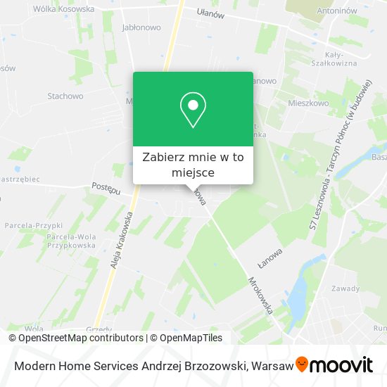 Mapa Modern Home Services Andrzej Brzozowski