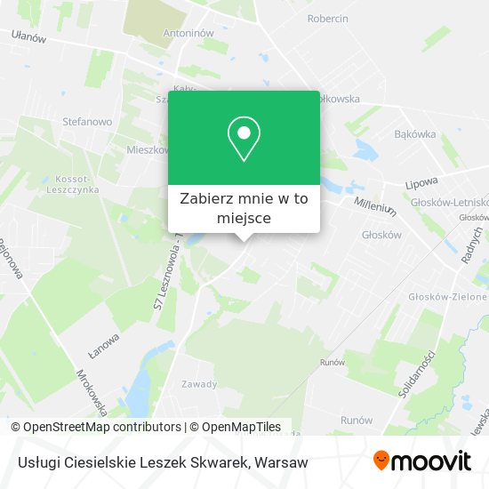 Mapa Usługi Ciesielskie Leszek Skwarek