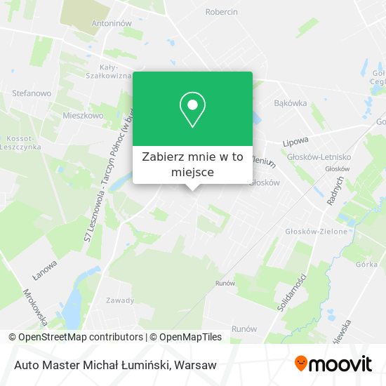 Mapa Auto Master Michał Łumiński