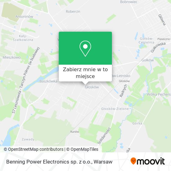 Mapa Benning Power Electronics sp. z o.o.