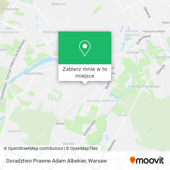 Mapa Doradztwo Prawne Adam Albekier