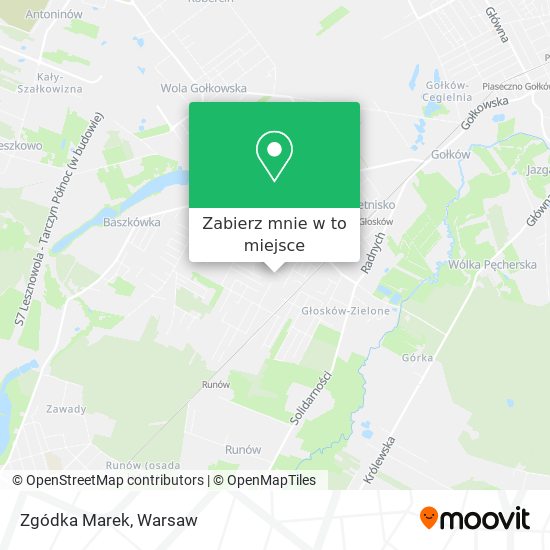 Mapa Zgódka Marek