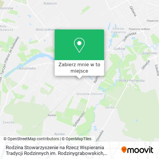 Mapa Rodzina Stowarzyszenie na Rzecz Wspierania Tradycji Rodzinnych im. Rodzinygrabowskich