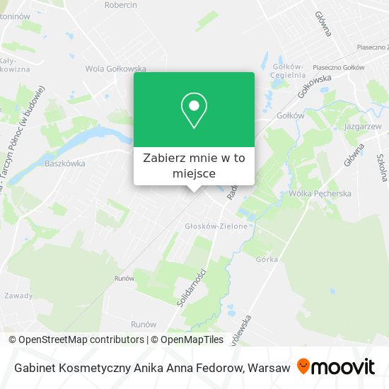 Mapa Gabinet Kosmetyczny Anika Anna Fedorow