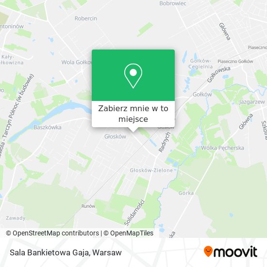 Mapa Sala Bankietowa Gaja