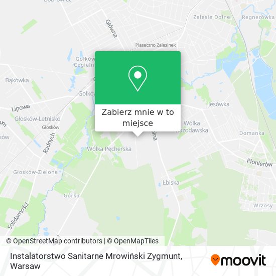 Mapa Instalatorstwo Sanitarne Mrowiński Zygmunt