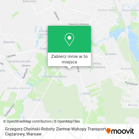 Mapa Grzegorz Choiński-Roboty Ziemne-Wykopy Transport Ciężarowy