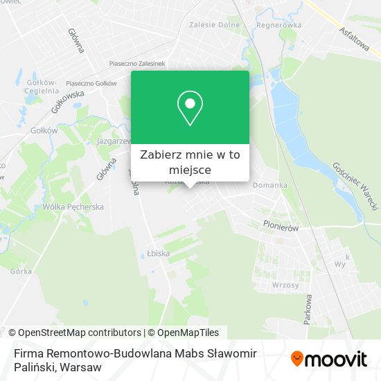 Mapa Firma Remontowo-Budowlana Mabs Sławomir Paliński