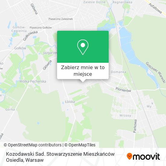 Mapa Kozodawski Sad. Stowarzyszenie Mieszkańców Osiedla