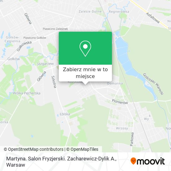 Mapa Martyna. Salon Fryzjerski. Zacharewicz-Dylik A.