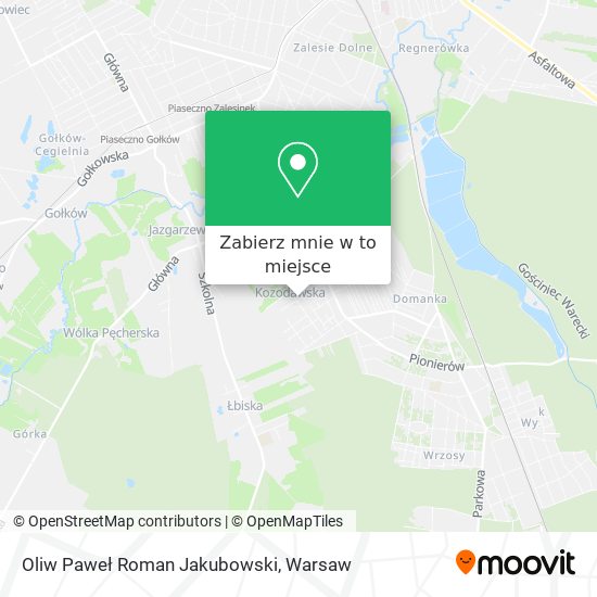 Mapa Oliw Paweł Roman Jakubowski