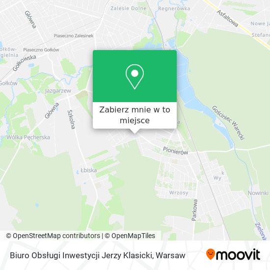 Mapa Biuro Obsługi Inwestycji Jerzy Klasicki