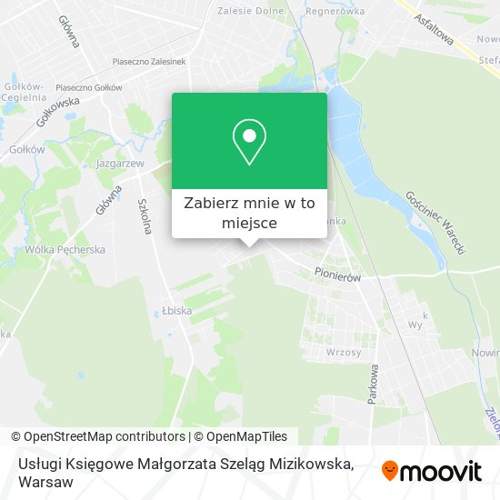 Mapa Usługi Księgowe Małgorzata Szeląg Mizikowska