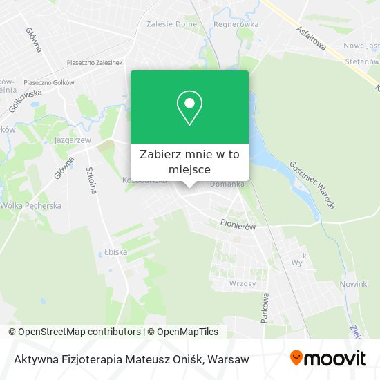 Mapa Aktywna Fizjoterapia Mateusz Oniśk