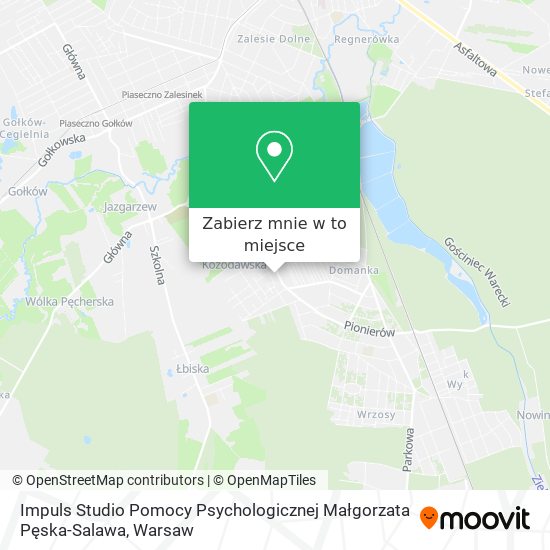 Mapa Impuls Studio Pomocy Psychologicznej Małgorzata Pęska-Salawa