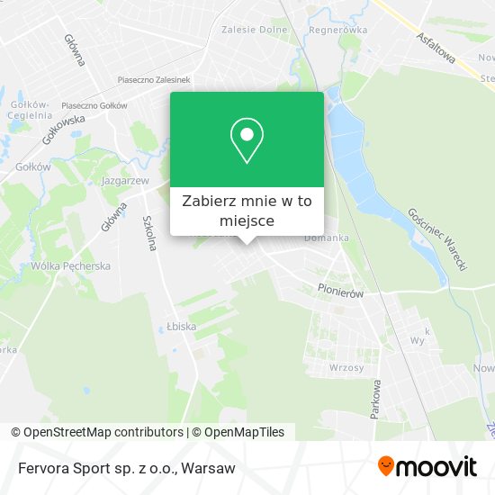 Mapa Fervora Sport sp. z o.o.