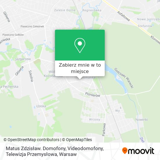 Mapa Matus Zdzisław. Domofony, Videodomofony, Telewizja Przemysłowa