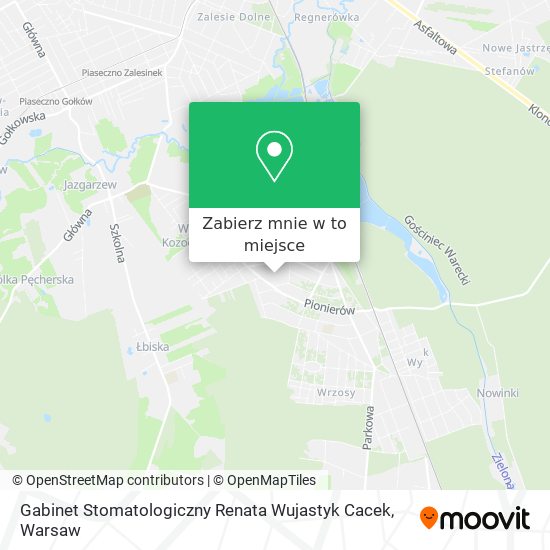 Mapa Gabinet Stomatologiczny Renata Wujastyk Cacek