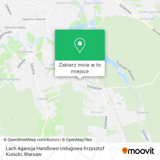 Mapa Lach Agencja Handlowo-Usługowa Krzysztof Kunicki