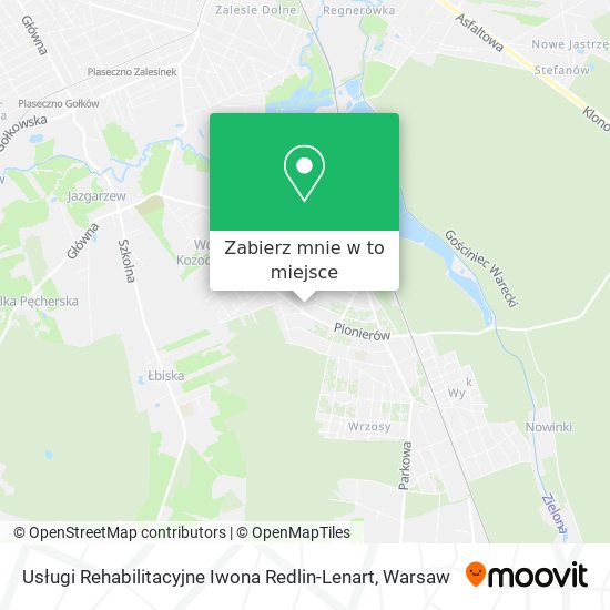 Mapa Usługi Rehabilitacyjne Iwona Redlin-Lenart