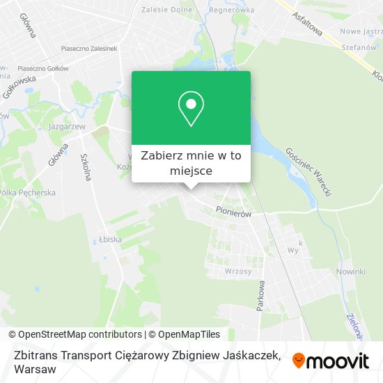 Mapa Zbitrans Transport Ciężarowy Zbigniew Jaśkaczek