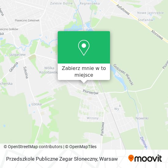 Mapa Przedszkole Publiczne Zegar Słoneczny