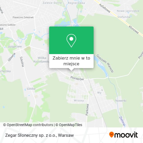 Mapa Zegar Słoneczny sp. z o.o.