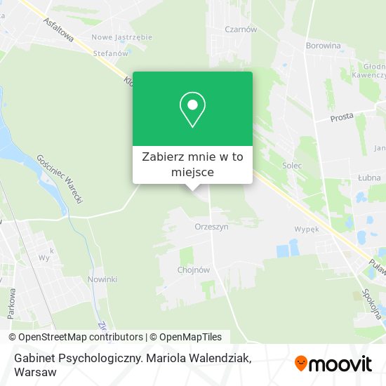 Mapa Gabinet Psychologiczny. Mariola Walendziak