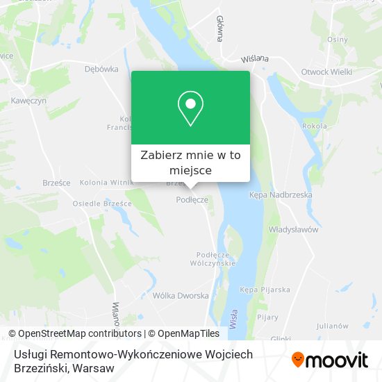 Mapa Usługi Remontowo-Wykończeniowe Wojciech Brzeziński