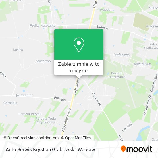 Mapa Auto Serwis Krystian Grabowski