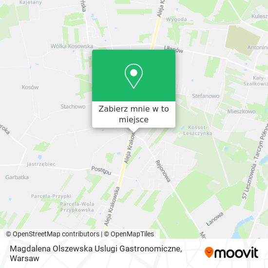 Mapa Magdalena Olszewska Uslugi Gastronomiczne