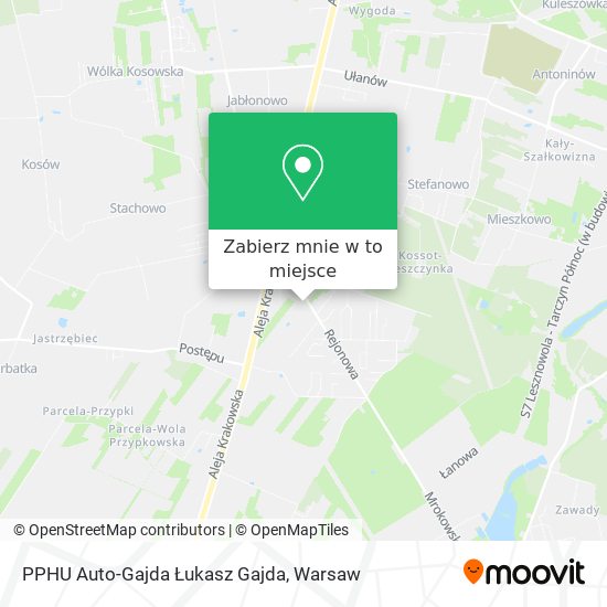 Mapa PPHU Auto-Gajda Łukasz Gajda