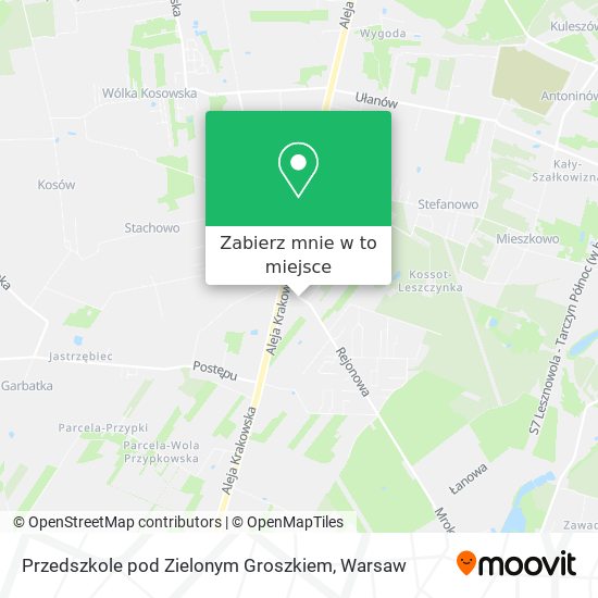 Mapa Przedszkole pod Zielonym Groszkiem