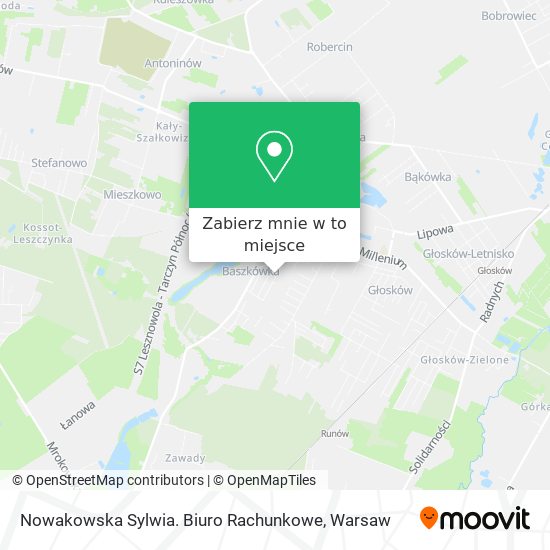 Mapa Nowakowska Sylwia. Biuro Rachunkowe