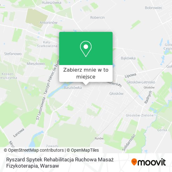 Mapa Ryszard Spytek Rehabilitacja Ruchowa Masaż Fizykoterapia