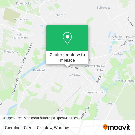 Mapa Gierplast. Gierak Czesław