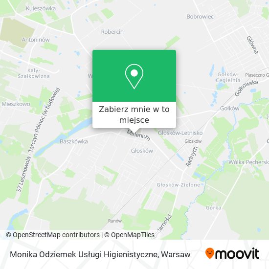 Mapa Monika Odziemek Usługi Higienistyczne